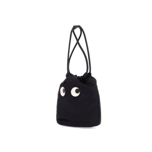 ANYA HINDMARCH Eyes Drawstring Pouch Women BLACK Handbags - Picture 4 of 4